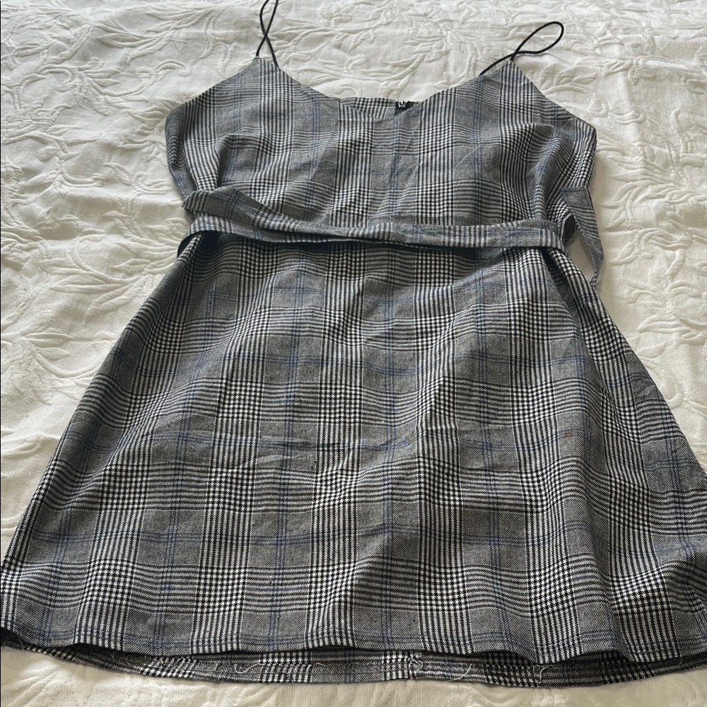 Chic Plaid Mini Dress